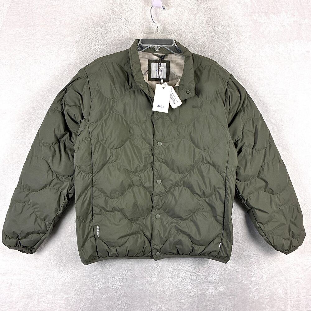 Katin Puffer Jacket Men M Olive Drab OTG Ross Packable Preppy Outdoors Huckberry